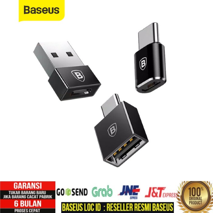 Baseus Android Otg Type C / Micro Usb Converter Plug