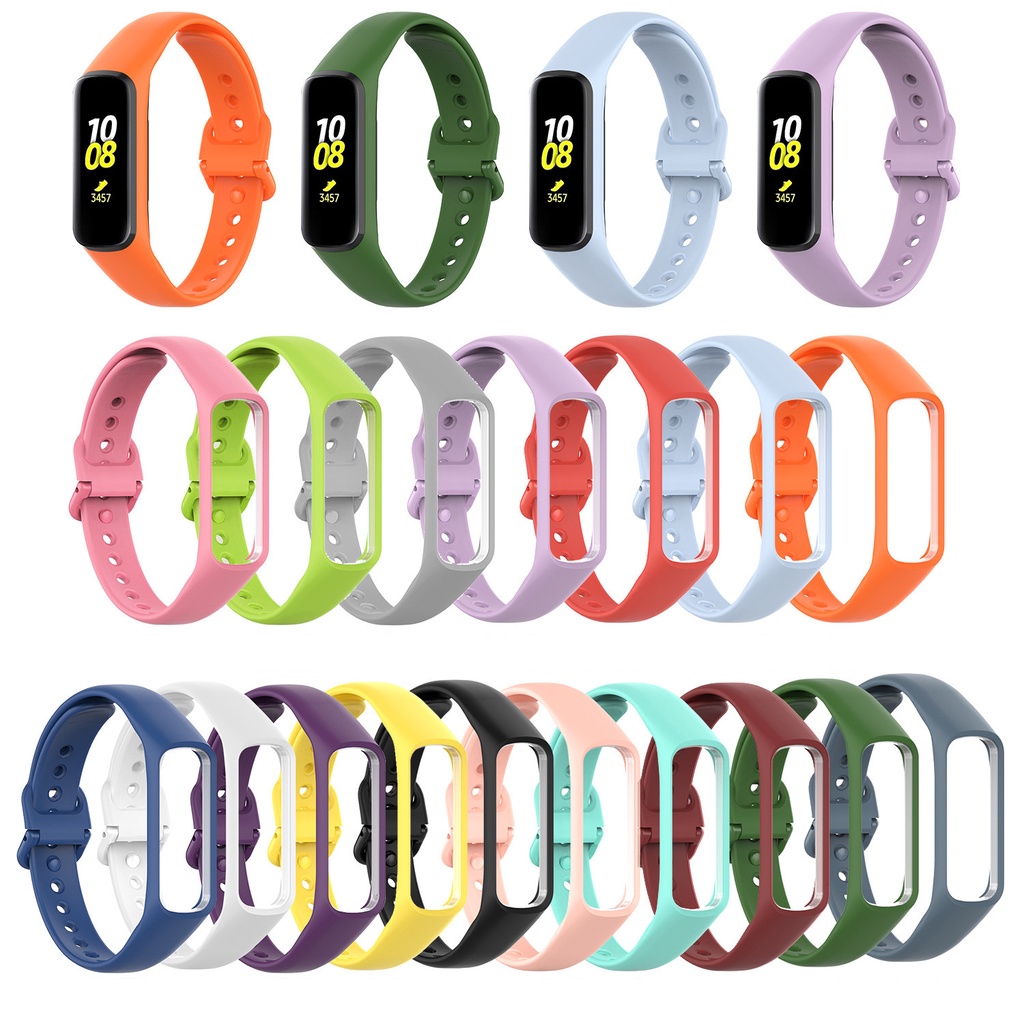 Silicone Watchband Strap for Samsung Galaxy Fit 2 SM-R220 Bracelet Band Fashion Sport Replacement Wristband correa Accessories