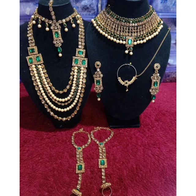 PROMO Kalung Set Pengantin India Aksesoris Lengkap Bollywood