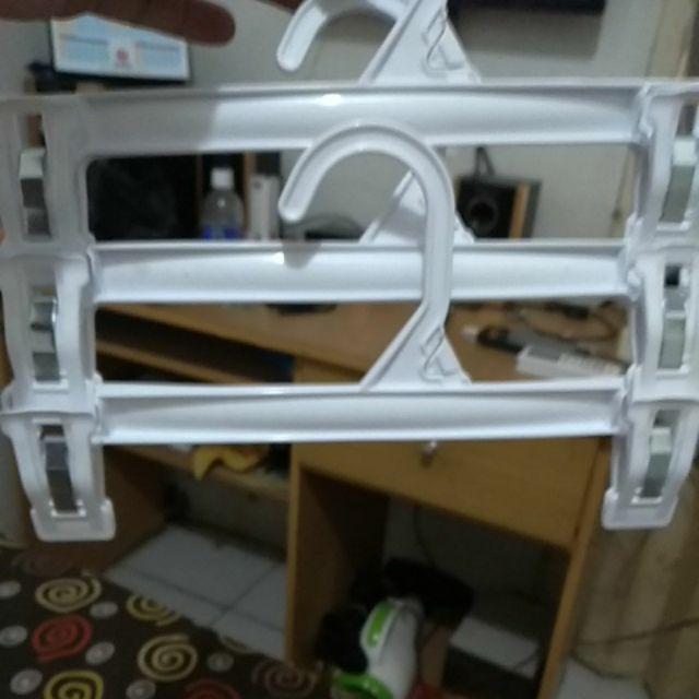 Hanger Jepit Putih 25 Cm Lusinan