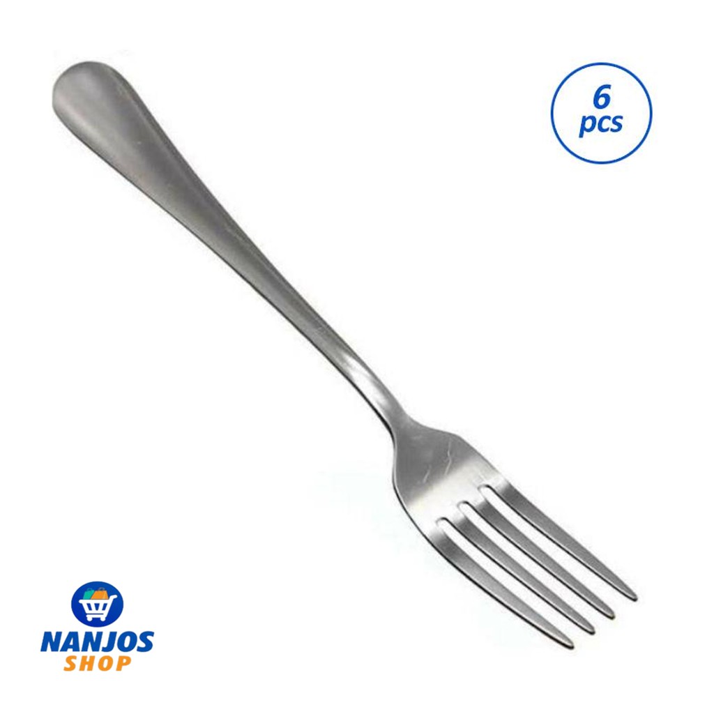 Garpu Makan Stainless Murah Tebal Berkuliatas Isi 6 Pcs Noble