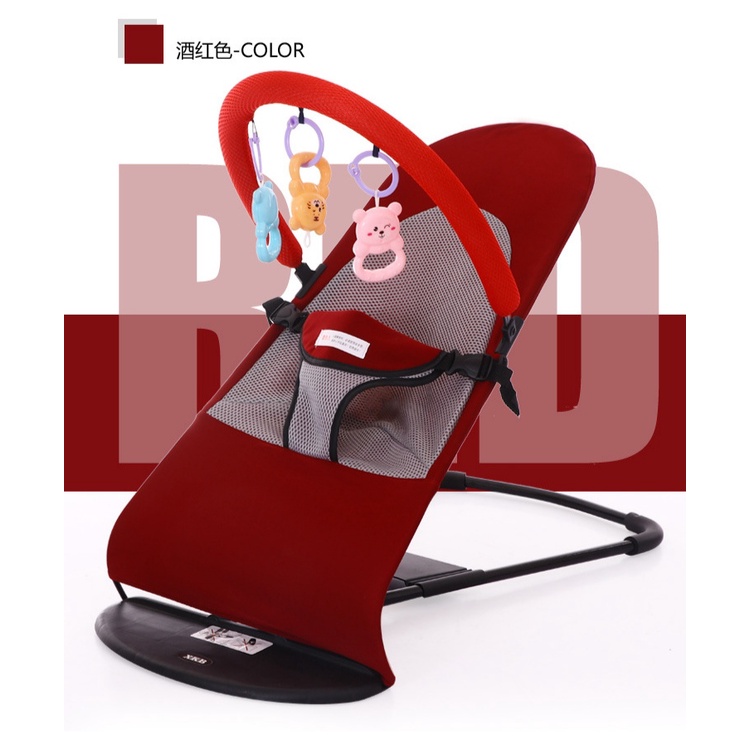 BOUNCER BABY BOUNCER BAYI AYUNAN BAYI AYUNAN BABY BOUNCHER BAYI BONCER BAYI-MAROON+MAINAN
