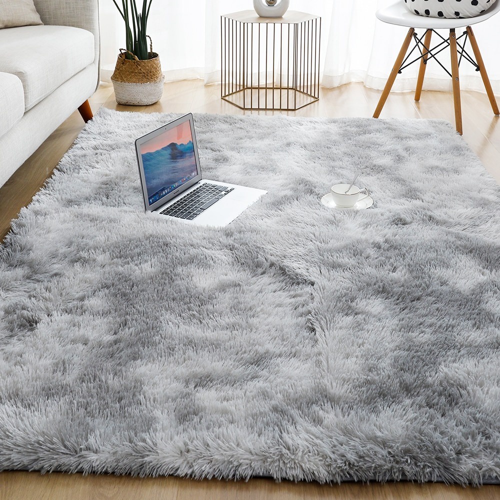 Dresshome Karpet Bulu Fluffy Floor Carpet Rug Window Bedside 160x200cm