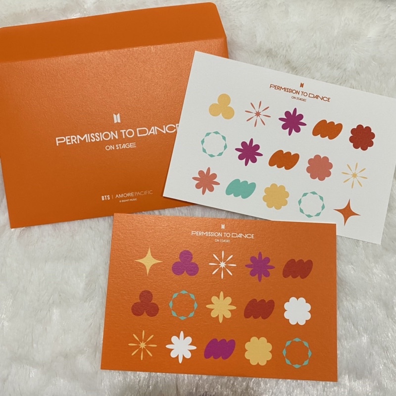 BTS PTD permission to dance postcard laneige amore pacific official rm jin suga jhope jimin v jungko