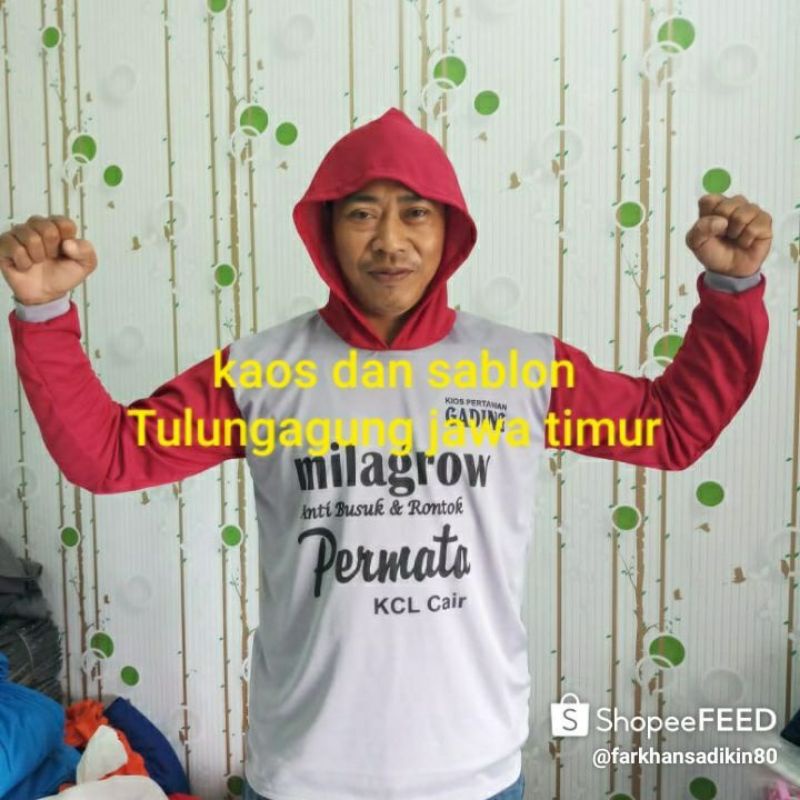 kaos promosi .toko pertanian toko bangunan minim 100 pcs