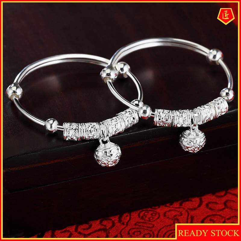 [Ready Stock]Fashion Elegant Baby Bell Silver Bracelet Bracelet