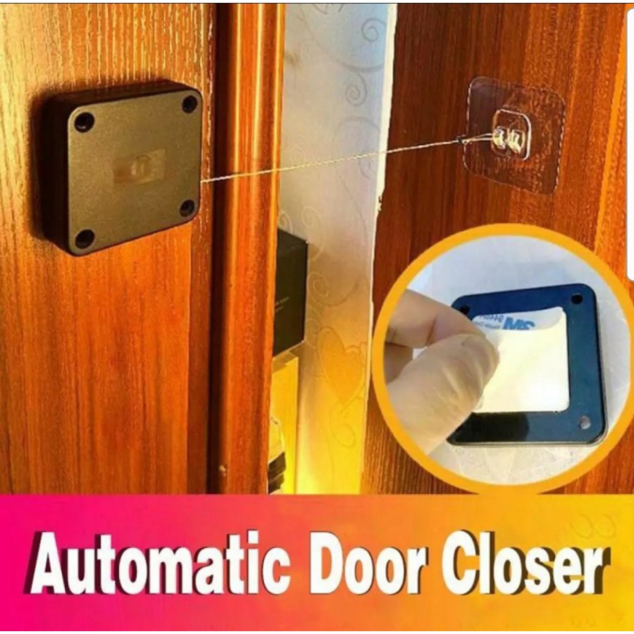 Penutup Pintu Otomatis ~ Door Cable Automatic Full Set ~ Siap Pakai