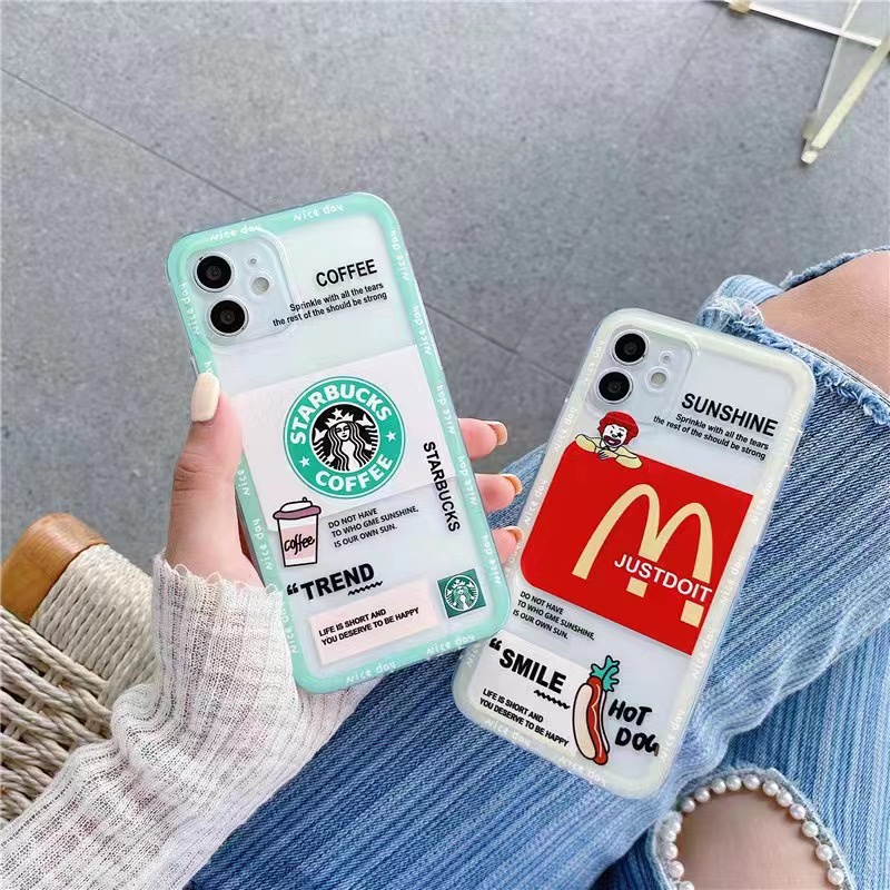 Xiaomi Redmi 5 5 Plus 5A 6 6A 7 7A 8 8A 9 9A 9C 9T Soft Case Mcd Starbucks Silikon Casing Transparen