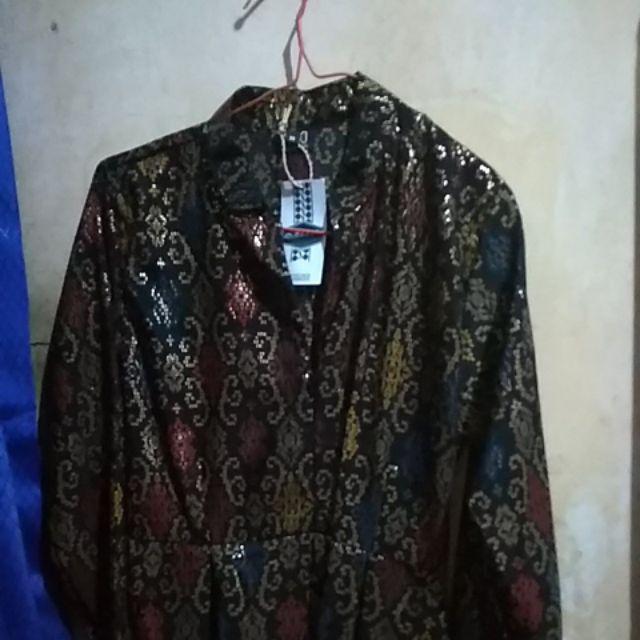 Swastika Gamis Batik Prada New Ori By Svj Dress Sanwash Muslim Hijab