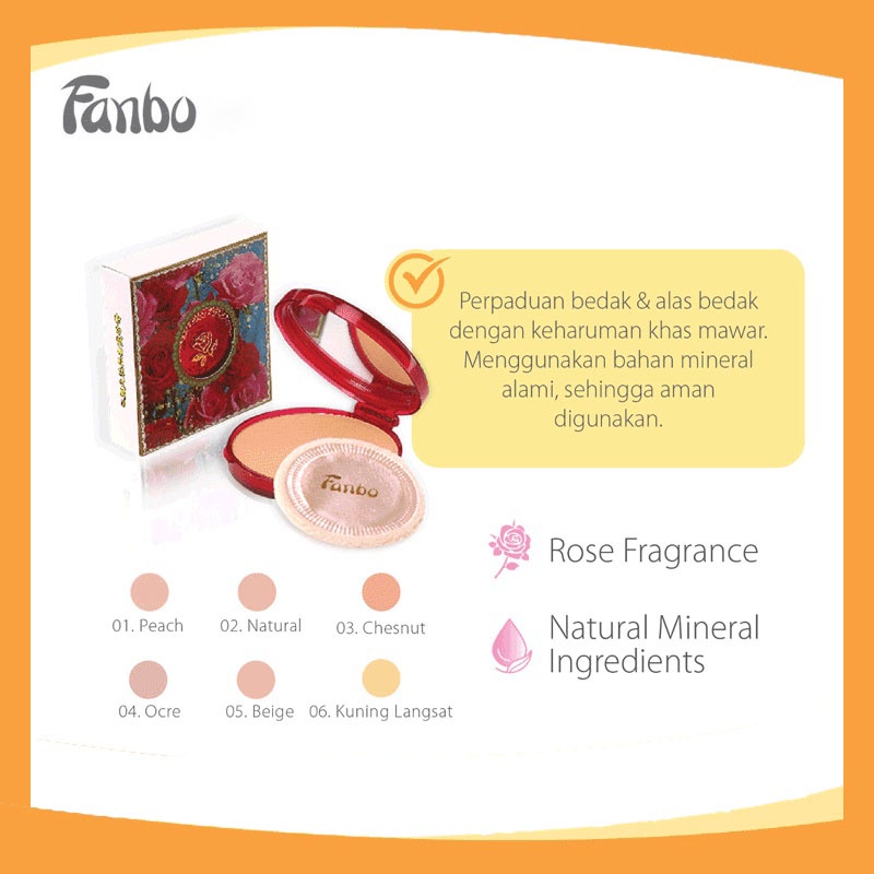 Fanbo Rose 68 Pancake Compact Powder