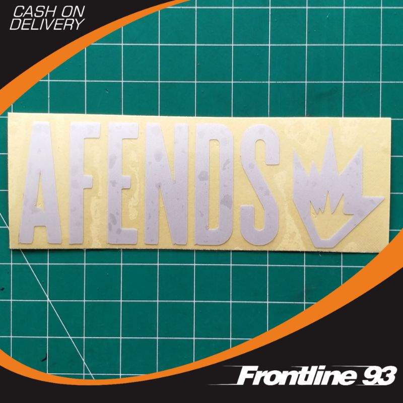 Cetak Cutting Sticker Logo Afends Custom Stiker Cutting Racing Motor Mobil Helm
