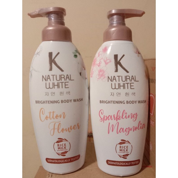 K Natural White Brightening Body Wash Pump 500ml