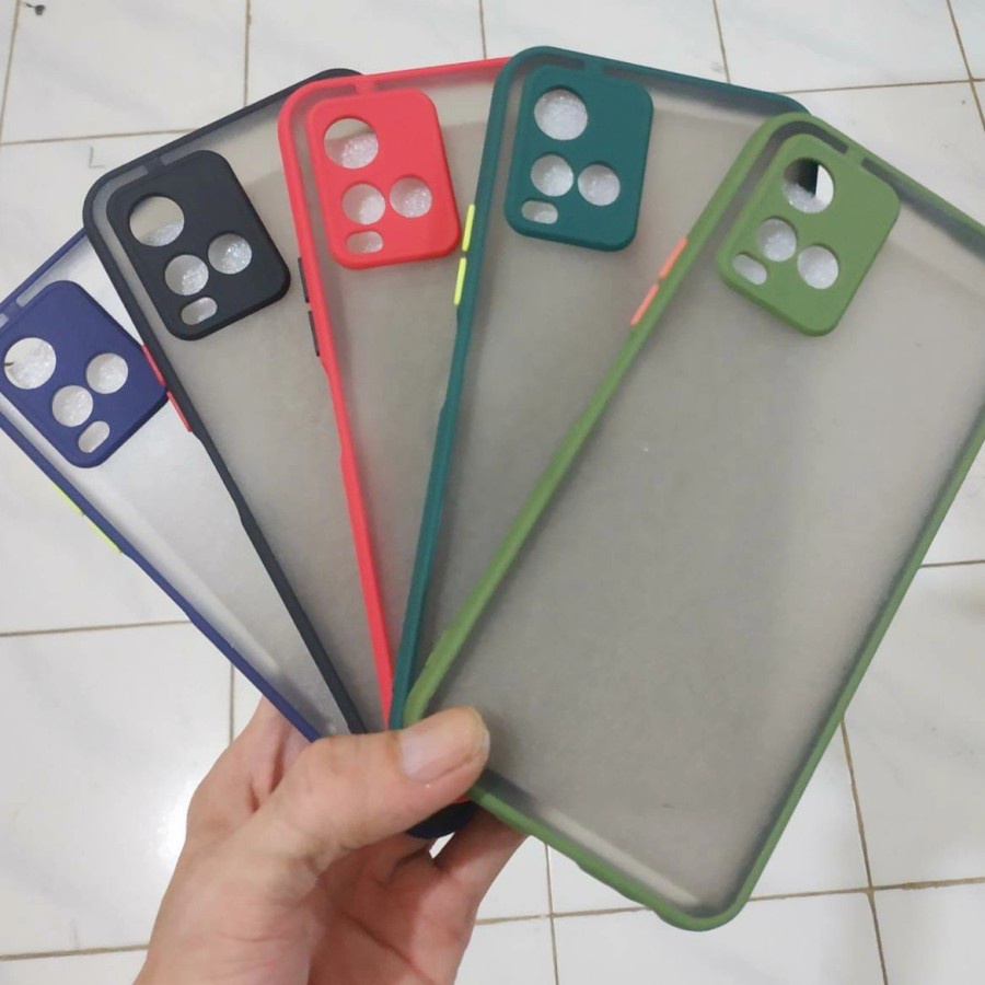 VIVO Y02 Y01A T1 PRO 5G T1 5G Y01 Y33T CASE HARDCASE DOVE MATTE TRANSPARAN DOFF HARD AEROCASE COLOUR CASING PROTECT CAMERA COVER PELINDUNG KAMERA  VIVO Y01 VIVO Y33T