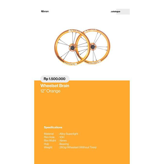 Kids Wheelset Brain 12 Inch Wheelset Balance Bike