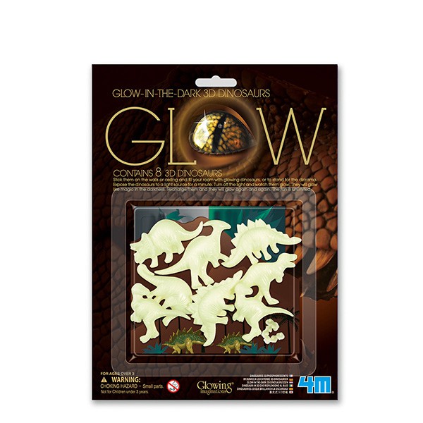 4M Glow In The Dark 3D Dinosaurs/00-05426