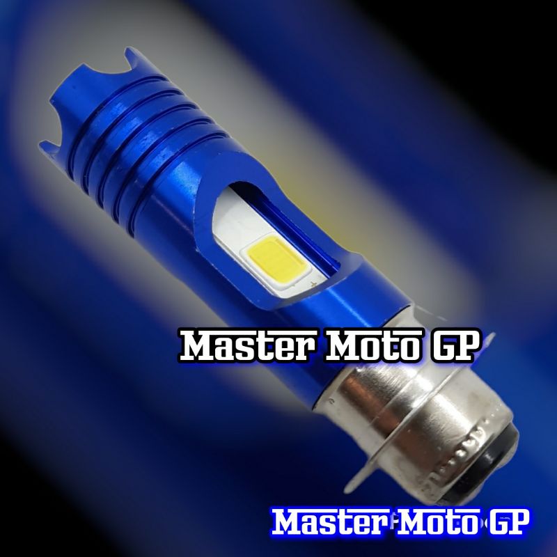 bholam depan 2 sisi senja biru 1thousand lampu depan LED 2 sisi M116 H6 kaki 1 AC DC 1thousand laser biru Mio Vario Beat Supra Grand Jupiter Vega xeon kharisma revo blade