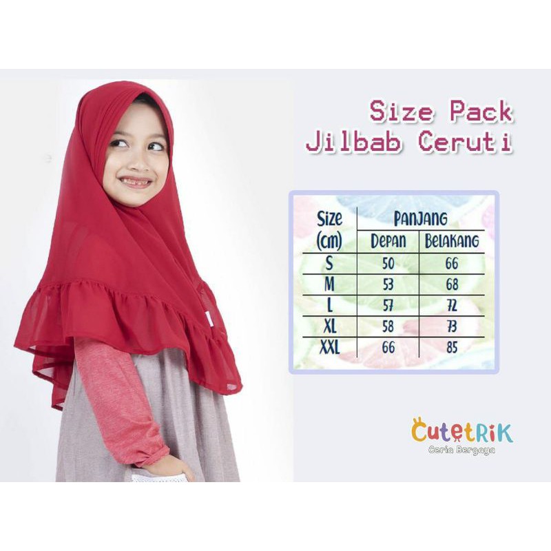 (airasfashop) jilbab anak ceruti