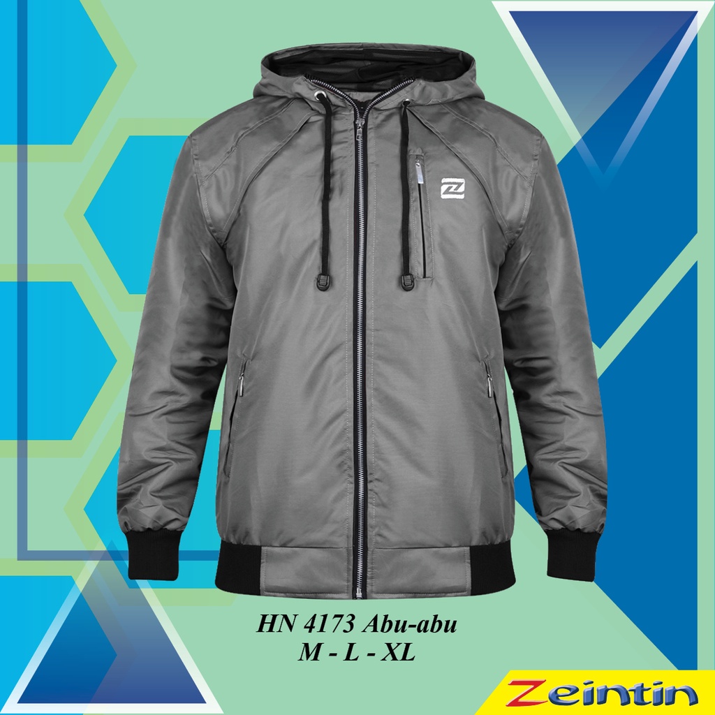 Zeintin - Jaket Pria Sweater Pria Hoodie Fashion Pria Kasual Bahan Nylon Tebal Original Zeintin HN