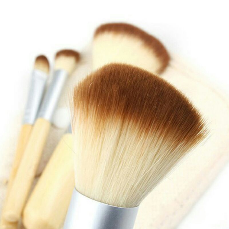 Kuas Make Up Brush Bambu 4 Set Biutte. Co - MAG5166