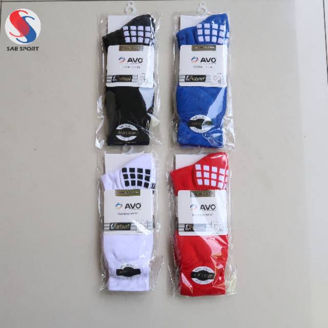 Kaos kaki soccer futsal AVO anti slip pendek