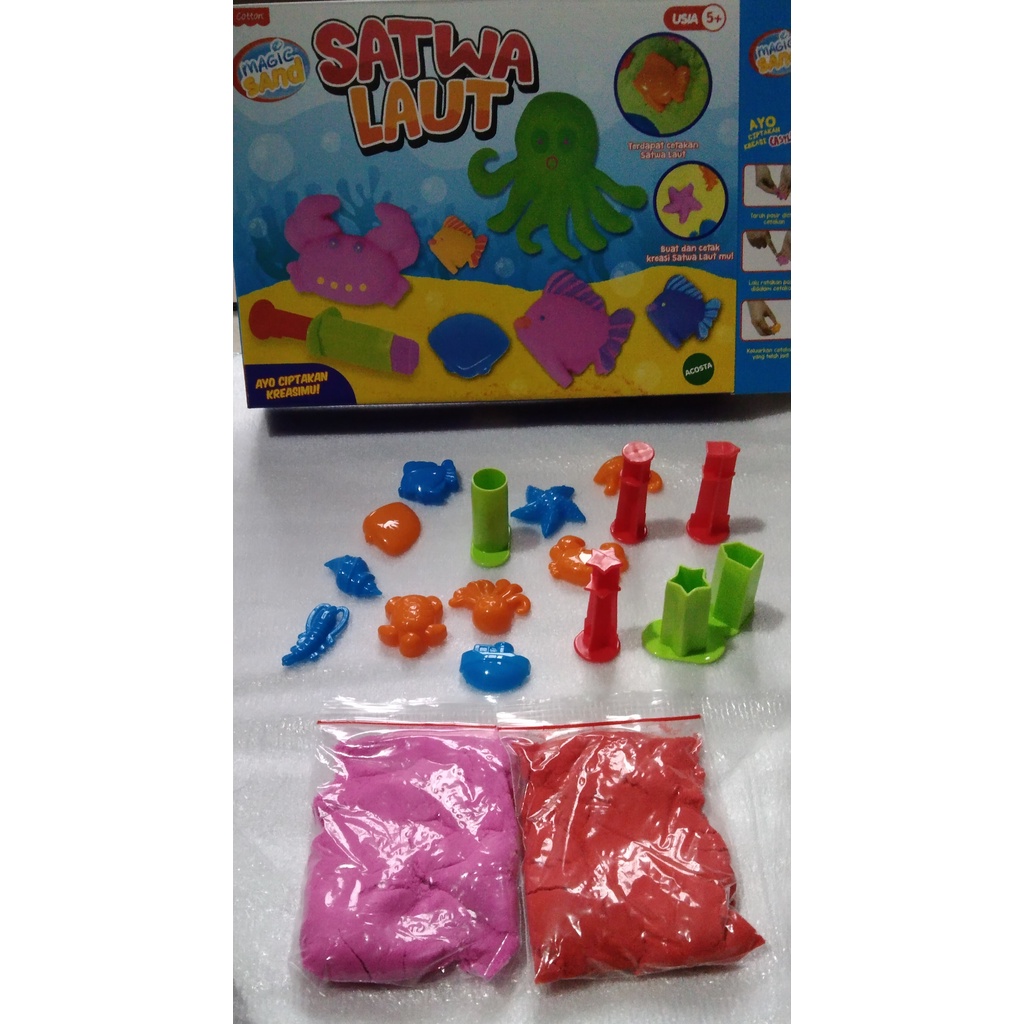 Mainan anak edukatif satwa laut sand