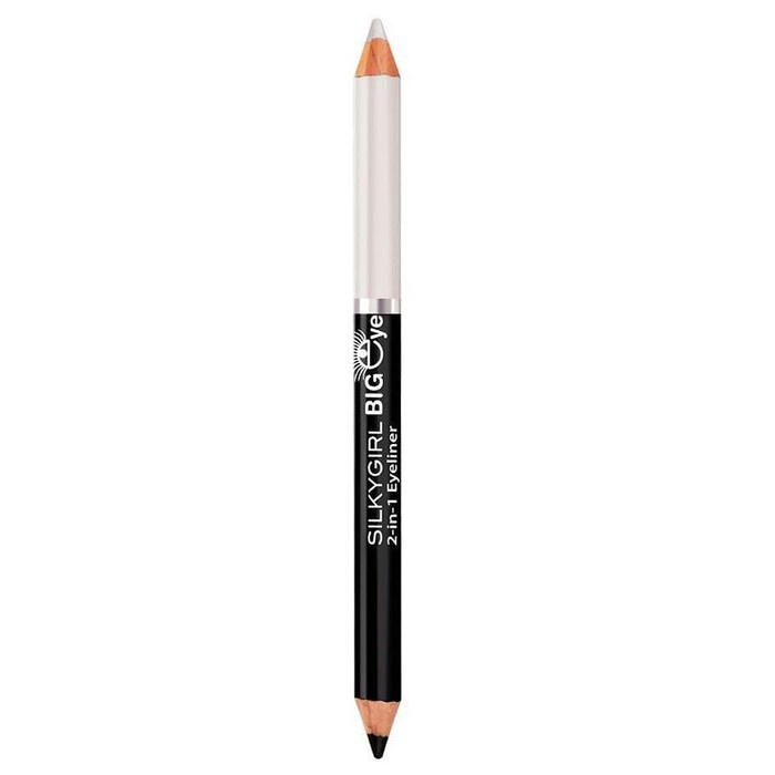 SILKYGIRL 2 in 1 Eyeliner - 01 BLACKEST SNOW