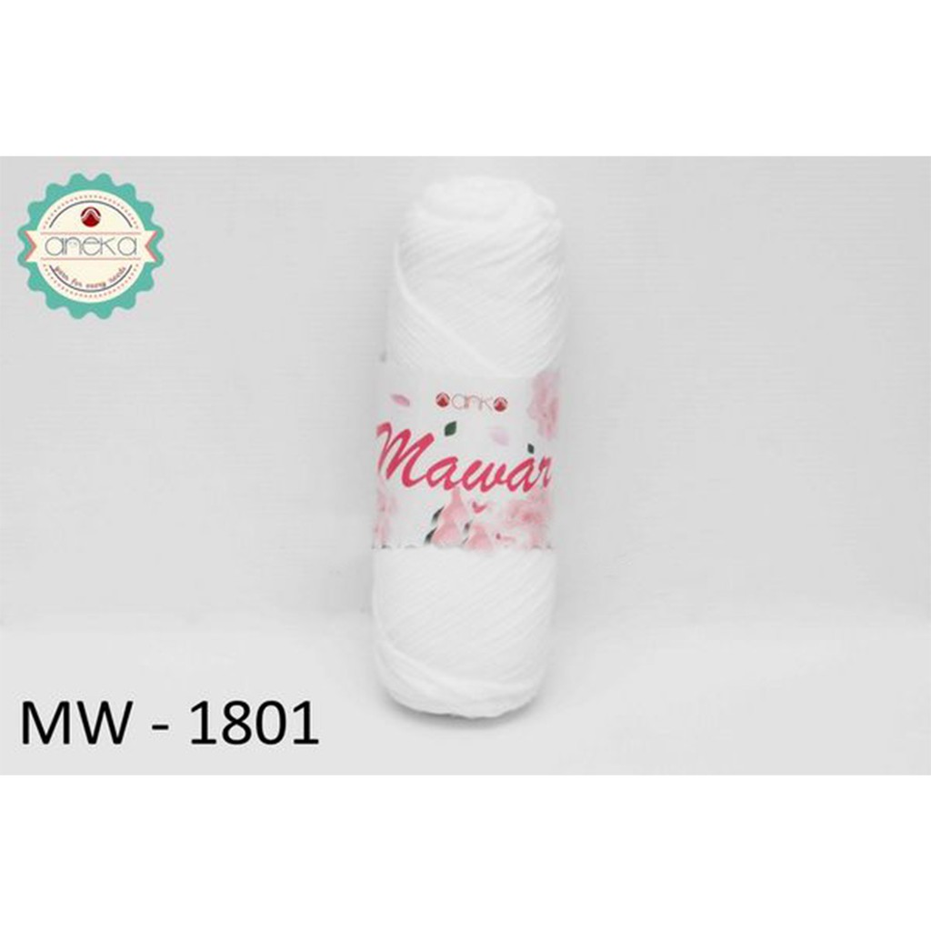 Benang Rajut Mawar / Soft Acrylic Yarn / Milk Cotton Worsted / Katun Susu - 1801