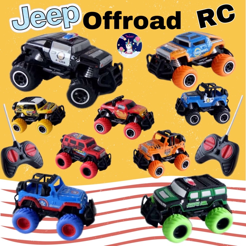 mainan RC Jeep mobil remote control 1:43 mainan anak