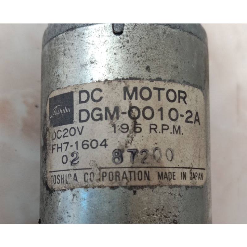 Dc Motor Gearbok Toshiba Ex Mesin Fotocopy 20V 195Rpm DGM-0010-2A