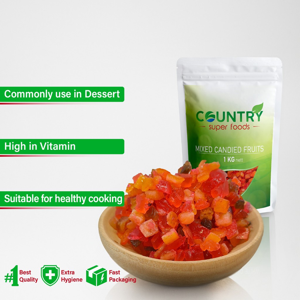 

Mixed Candy Peel | Manisan Buah Campuran [ 1 Kg ]