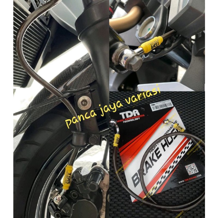 Selang TDR/ Brake Lines TDR Black Carbon 35 Inch / 90 CM