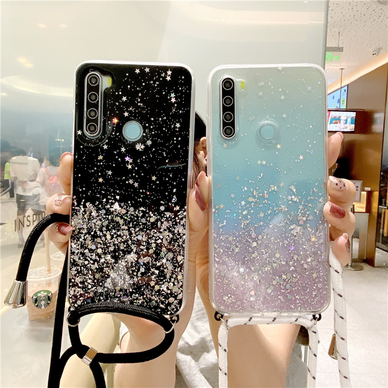 For OPPO - Anti Crack Lanyard Case/ Sling Case OPPO F11 Pro F3 Plus F1 Plus Reno 3 Realme 6 Pro Realme3 Pro Reno 3 Pro R17 Tali Crossbody Lanyard Silicone Case Soft case