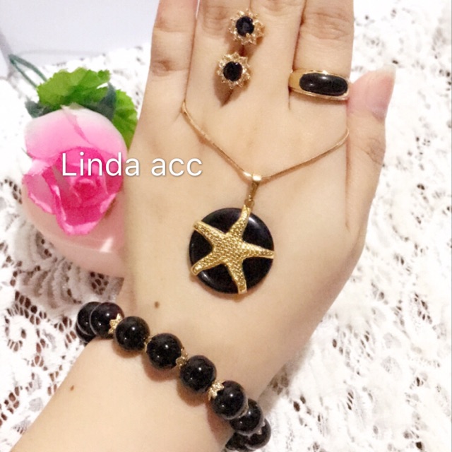 set giok bisa satuan batu giok hitam asli bhanx xuping