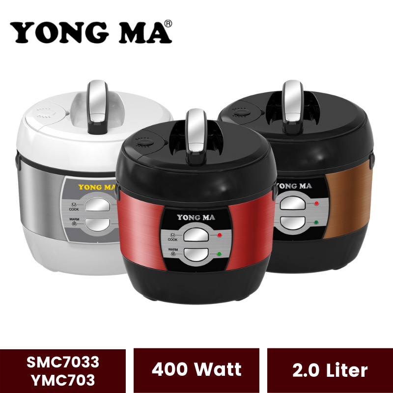 Yong Ma SMC 7033 YMC 703 | Rice Cooker 2 Liter Penanak Nasi Magic Com Magikom Magiccom Mejikom Megic Kom | Yongma SMC-7033 YMC-703 Garansi Resmi