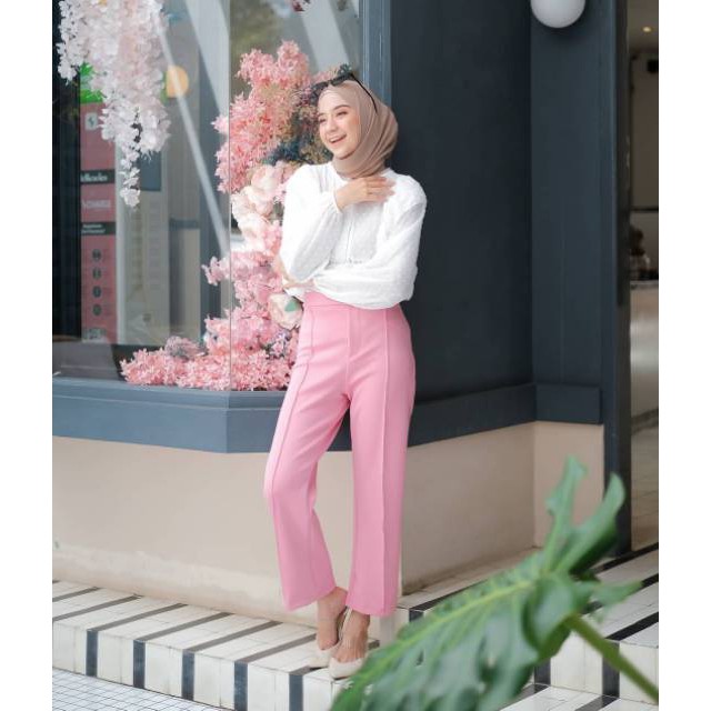 PAKAIAN WANITA - MILEA PANTS - CELANA WANITA - CELANA BAHAN - BAWAHAN WANITA