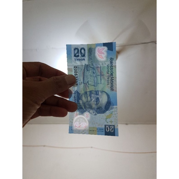 UANG KUNO MEXICO 20 PESOS POLIMER