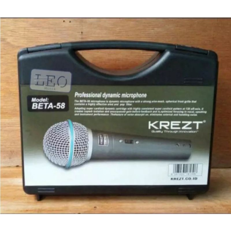 KREZT MICROPHONE BETA 58 BETA58 / S MIC KABEL ORIGINAL