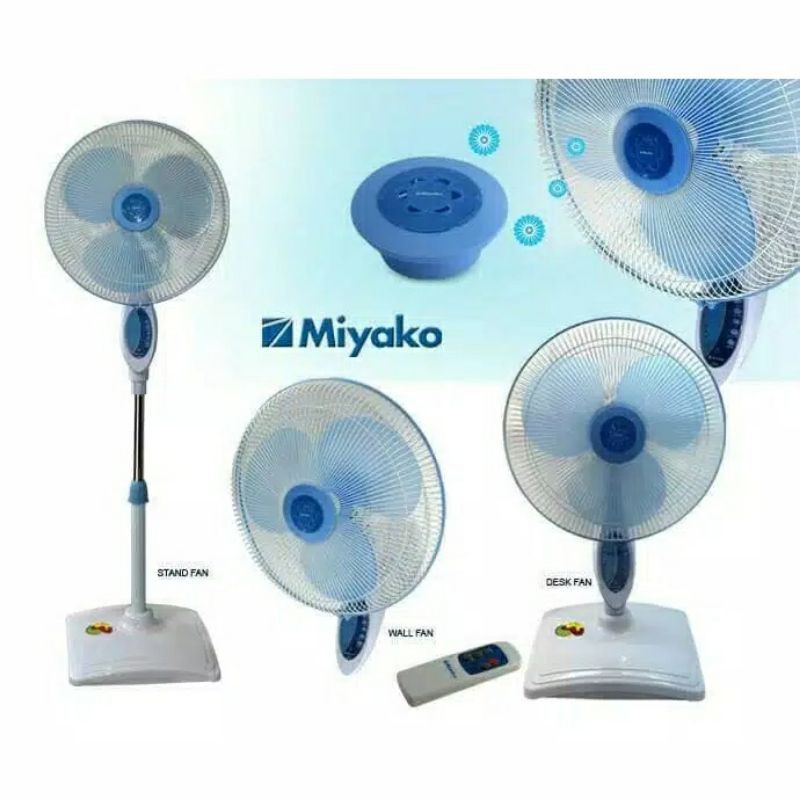 Kipas angin berdiri Miyako TJR101 16inch Remot