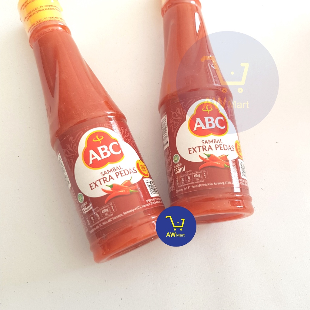 SAOS SAMBAL &amp; TOMAT ABC EXTRA PEDAS 135 ML -  ABC TOMAT BOTOL KECIL - KEMASAN BOTOL PLASTIK - ABC SAMBAL ASLI