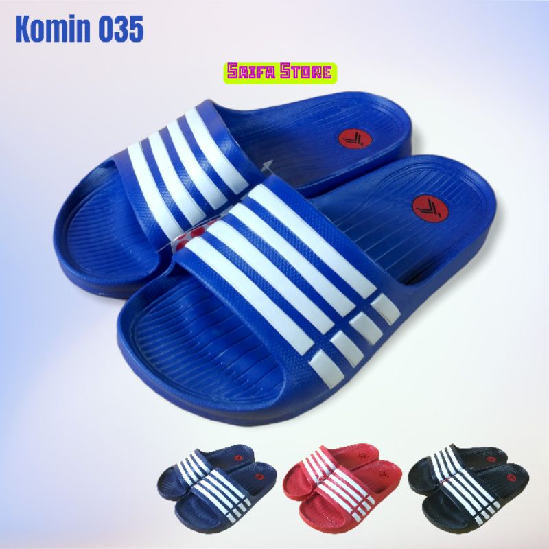 Sandal Dewasa Komin 035 Sandal Slop Pria Sandal Slop Wanita Original Sandal Awet Murah Sandal Karet