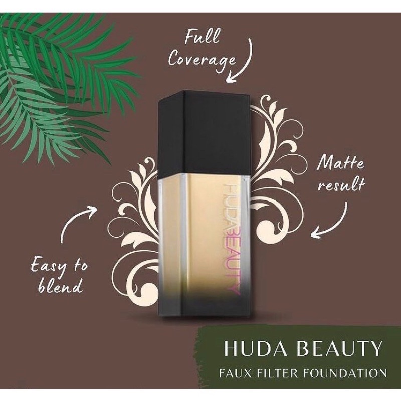 HUDA BEAUTY Fauxfilter Luminous Matte Foundation - Butterpecan , NEW TERMURAH