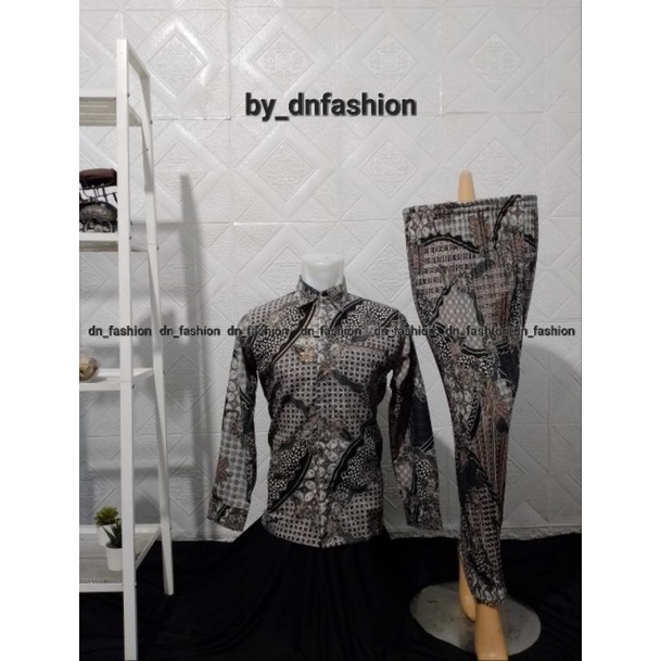 Kemeja Batik Lengan Panjang Couple Coklat//Kemeja Batik//Rok Plisket Batik//Kemeja Batik Terlaris//Kemeja Batik Modern//Bawahan Tradisional//Kemeja Pesta//Terlaris//COD