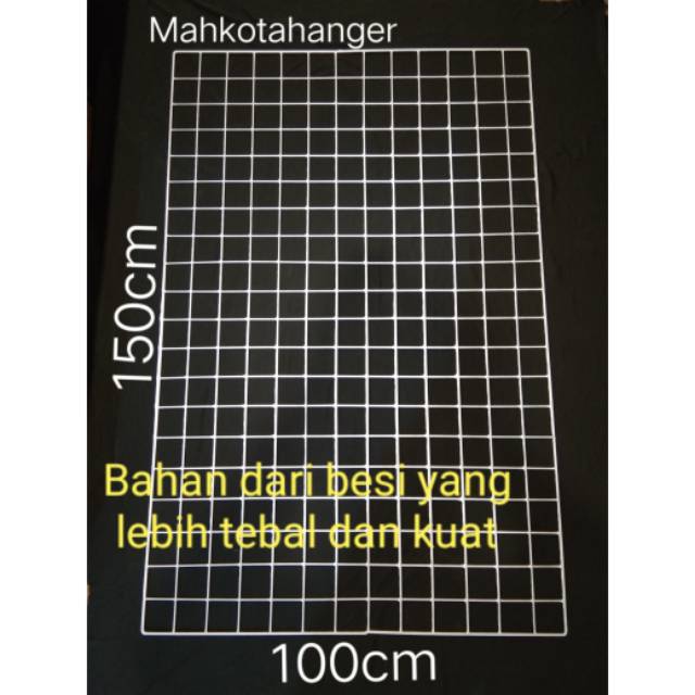 Jaring Ram Besi Dinding Ukuran 100x150cm Gantungan Hook Ram Display