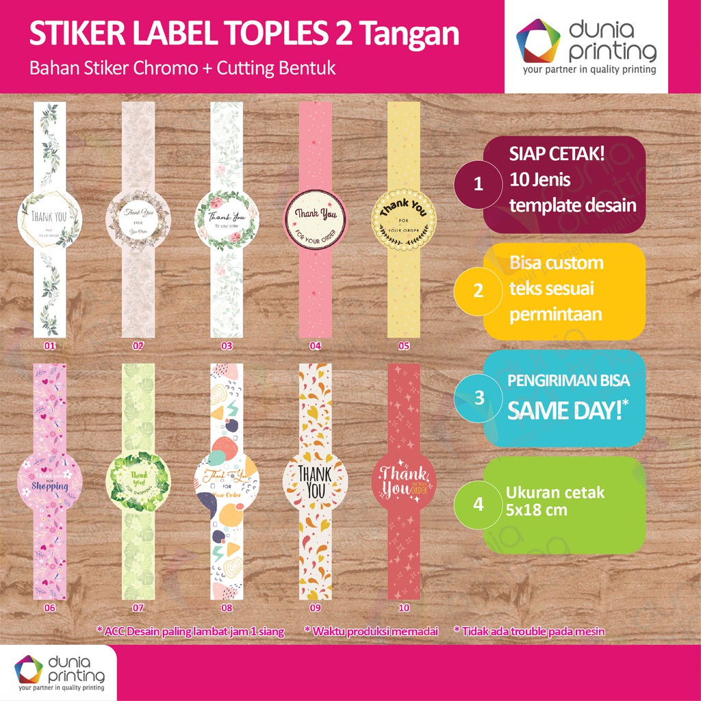 Best Seller Stiker Toples Thankyou Ekonomis 5 X 18 Cm ( Kiri Kanan) 7WXRyRXt7o9V9q
