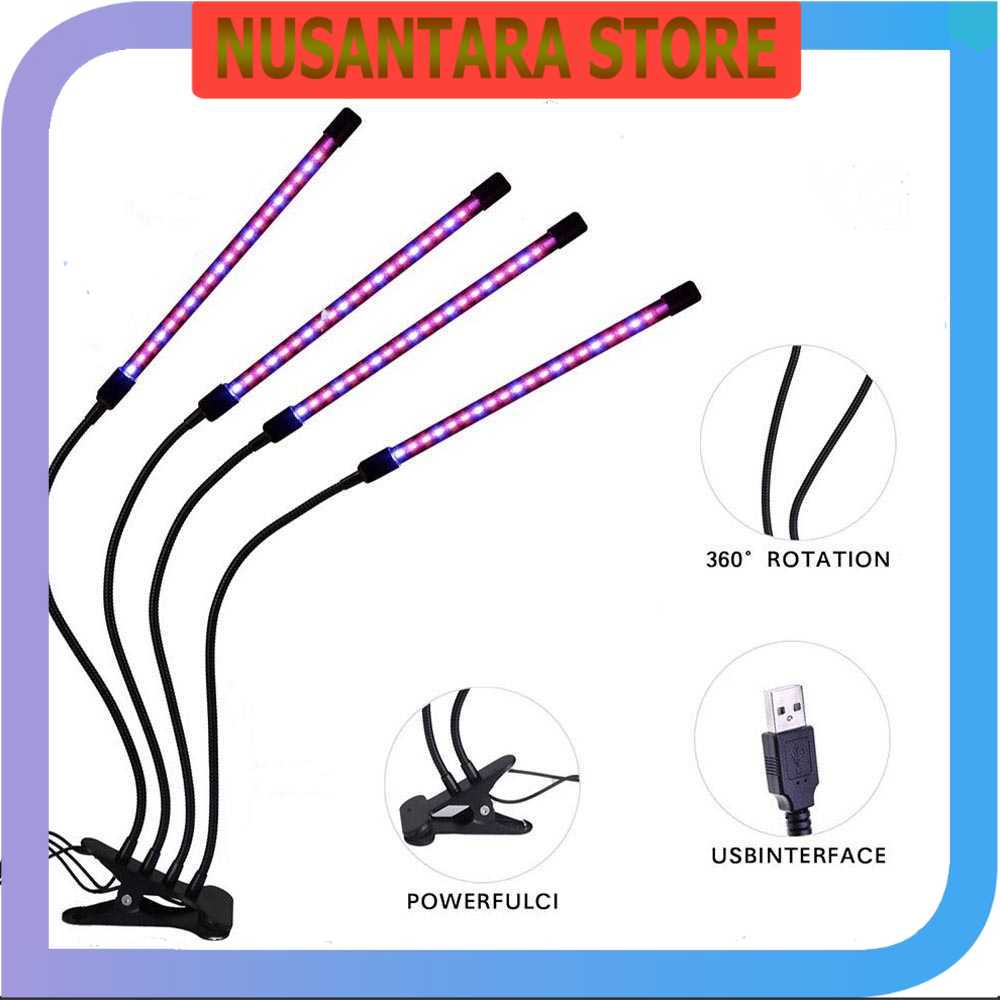 NS - DQOK Lampu Tanaman Phyto Lamp Full Spectrum LED Grow Light - LD7448 - NUSANTARA STORE