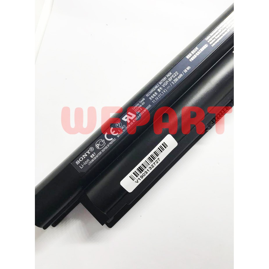 Baterai sony vaio BPS22 VGP-BPS22 VGP-BPS22A VPC-E1Z1E VPC-EA1 VPC-EC4L1E VPC- EA16E EA1S EA45FG Ori