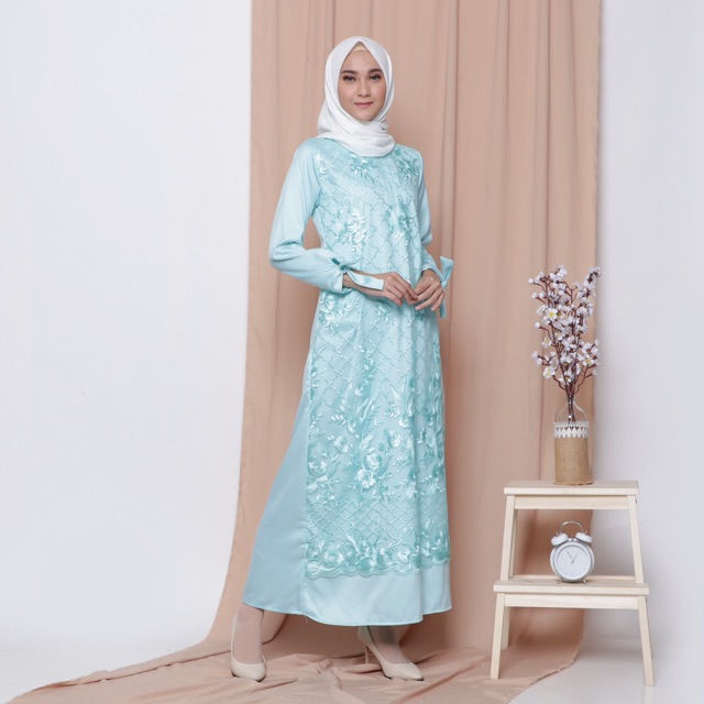 GAUN ARABELLE BORDIR / GAUN PESTA / GAMIS PESTA