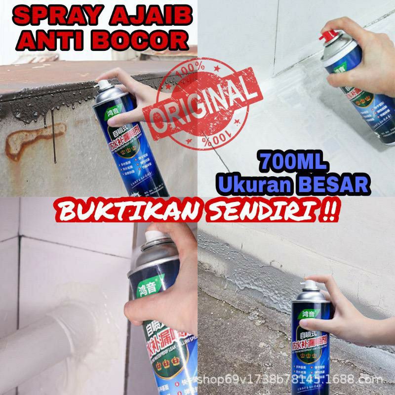 spray 700ml anti bocor waterproof ajaib tahan lama leak stop