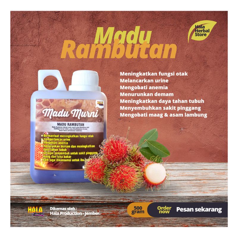 

madu rambutan / madu 100% murni