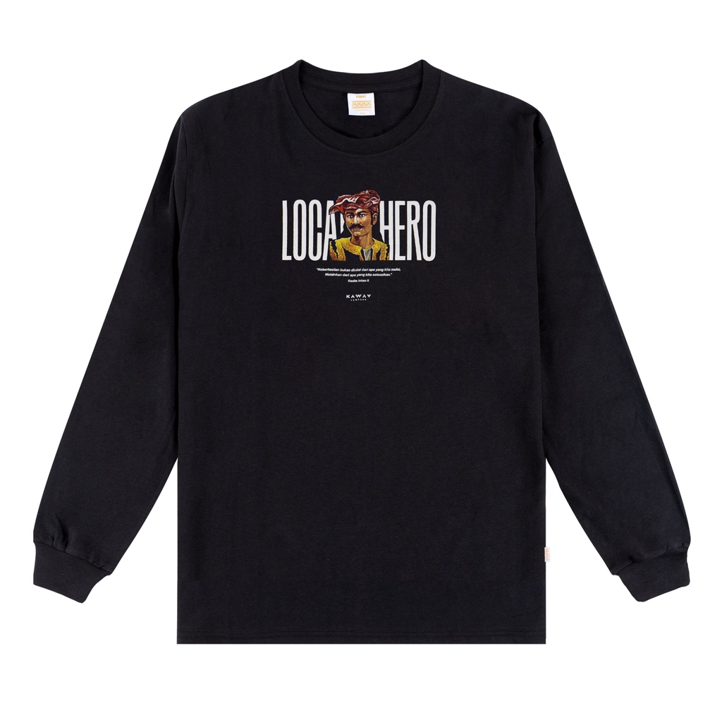 Kaway T-shirt LOCAL HERO LS BLACK